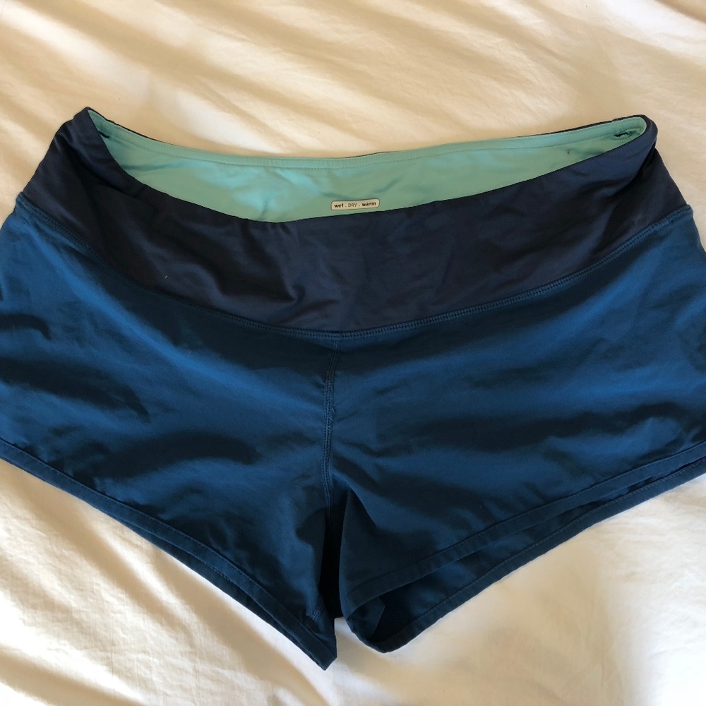 Blue lululemon shorts
